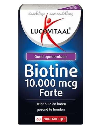 Lucovitaal Biotine 10.000mcg forte 60zuigtabletten NUT 472/292
